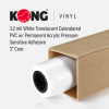 38'' x 150' Roll - 3.2 MIL White Translucent Calendared PVC w/ Permanent Acrylic Pressure Sensitive Adhesive