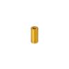 6-32 Threaded Barrels Diameter: 1/4'', Length: 3/4'', Gold Anodized Aluminum [Required Material Hole Size: 11/64'' ]