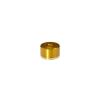 1/4-20 Threaded Barrels Diameter: 1'', Length: 1/2'', Gold Anodized [Required Material Hole Size: 17/64'' ]