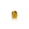1/4-20 Threaded Barrels Diameter: 1'', Length: 1'', Gold Anodized [Required Material Hole Size: 17/64'' ]