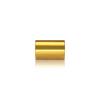 1/4-20 Threaded Barrels Diameter: 1'', Length: 1 1/2'', Gold Anodized [Required Material Hole Size: 17/64'' ]