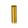 1/4-20 Threaded Barrels Diameter: 1'', Length: 3'', Gold Anodized [Required Material Hole Size: 17/64'' ]