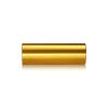 1/4-20 Threaded Barrels Diameter: 1'', Length: 3'', Gold Anodized [Required Material Hole Size: 17/64'' ]