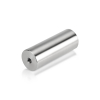 3/8-16 Threaded Barrels Diameter: 1 1/2'', Length: 4'',  Stainless Steel 304, Brushed Satin Finish [Required Material Hole Size: 3/8'' ]