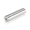 3/8-16 Threaded Barrels Diameter: 1 1/2'', Length: 6'',  Stainless Steel 304, Brushed Satin Finish [Required Material Hole Size: 3/8'' ]