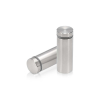 3/4'' Diameter X 1-3/4'' Barrel Length, Stainless Steel Brushed Finish. Easy Fasten Standoff (For Inside Use Only) [Required Material Hole Size: 7/16'']