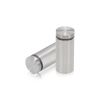 7/8'' Diameter X 1-3/4'' Barrel Length, Stainless Steel Brushed Finish. Easy Fasten Standoff (For Inside Use Only) [Required Material Hole Size: 7/16'']