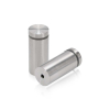 7/8'' Diameter X 1-3/4'' Barrel Length, Stainless Steel Brushed Finish. Easy Fasten Standoff (For Inside Use Only) [Required Material Hole Size: 7/16'']