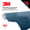 15'' x 10 Yards 3M™ 7725 Scotchcal™ ElectroCut™ Gloss Petroleum Blue Metallic 8 year Unpunched 2 Mil Cast Graphic Vinyl Film (Color Code 247)