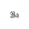 Low Profile Clear Anodized Aluminum Bolt 10-24 Thread, Length 1/2'', 3/32'' Hex Broach