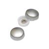 Snap-Cap For Screw #10 & #12 - Electroplated Satin Chrome (Washers sold separately)