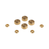 Set of 4 Screw Cover, Diameter: 11/16'' (less 3/4''), Aluminum Champagne Anodized Finish, (Indoor or Outdoor Use)