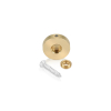 Set of 4 Conical Locking Screw Cover, Diameter: 1'' Brass Plain Finish (Indoor or Outdoor Use, but for outdoor use Brass will come darker if no varnish applied)