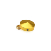 Set of 4 Conical Locking Screw Cover, Diameter: 1'', Aluminum Gold Anodized Finish (Indoor or Outdoor Use)