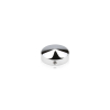 Set of 4 Conical Locking Screw Cover Diameter 1'', Polished Stainless Steel Finish (Indoor or Outdoor)