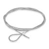 2 Pieces of 48'' Stainless Steel Satin Brushed Suspended Cable Kits for 1/4'' Thick Material (2 Full Sets) - 1/16'' Diameter Cable