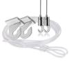 Suspended Kit, T Clamp, Looped Nylon Cable - 96'', Hook - 1/16'' Diameter Cable