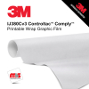 54'' x 25 Yards 3M™ IJ380Cv3 Controltac™ Wrap Comply™ 2 Mil Cast Unpunched 10 year Indoor/Outdoor Luster White Printable Vinyl (Color Code 310)
