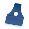 5'' x 4'' Blue Trapezoid Squeegee, Medium Hardness for Vinyl and Film Application