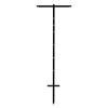 Single Pole T Style Sign Stake 3/4'' Angle Iron x 46'' Tall Powder Coated Black