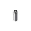 1/2'' Diameter X 1'' Barrel Length, Aluminum Rounded Head Standoffs, Titanium Anodized Finish Easy Fasten Standoff (For Inside / Outside use) [Required Material Hole Size: 3/8'']