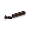 1/2'' Diameter X 1-3/4'' Barrel Length, Aluminum Rounded Head Standoffs, Bronze Anodized Finish Easy Fasten Standoff (For Inside / Outside use) [Required Material Hole Size: 3/8'']