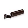 5/8'' Diameter X 1-3/4'' Barrel Length, Aluminum Rounded Head Standoffs, Bronze Anodized Finish Easy Fasten Standoff (For Inside / Outside use) [Required Material Hole Size: 7/16'']