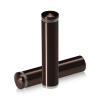 5/8'' Diameter X 2-1/2'' Barrel Length, Aluminum Rounded Head Standoffs, Bronze Anodized Finish Easy Fasten Standoff (For Inside / Outside use) [Required Material Hole Size: 7/16'']