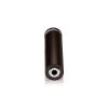 5/8'' Diameter X 2-1/2'' Barrel Length, Aluminum Rounded Head Standoffs, Bronze Anodized Finish Easy Fasten Standoff (For Inside / Outside use) [Required Material Hole Size: 7/16'']