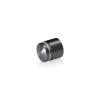 3/4'' Diameter X 1/2'' Barrel Length, Aluminum Rounded Head Standoffs, Titanium Anodized Finish Easy Fasten Standoff (For Inside / Outside use) [Required Material Hole Size: 7/16'']