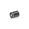 3/4'' Diameter X 3/4'' Barrel Length, Aluminum Rounded Head Standoffs, Titanium Anodized Finish Easy Fasten Standoff (For Inside / Outside use) [Required Material Hole Size: 7/16'']