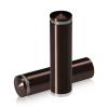 3/4'' Diameter X 2-1/2'' Barrel Length, Aluminum Rounded Head Standoffs, Bronze Anodized Finish Easy Fasten Standoff (For Inside / Outside use) [Required Material Hole Size: 7/16'']