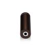 3/4'' Diameter X 2-1/2'' Barrel Length, Aluminum Rounded Head Standoffs, Bronze Anodized Finish Easy Fasten Standoff (For Inside / Outside use) [Required Material Hole Size: 7/16'']