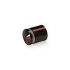 7/8'' Diameter X 3/4'' Barrel Length, Aluminum Rounded Head Standoffs, Bronze Anodized Finish Easy Fasten Standoff (For Inside / Outside use) [Required Material Hole Size: 7/16'']