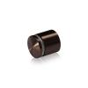 1'' Diameter X 3/4'' Barrel Length, Aluminum Rounded Head Standoffs, Bronze Anodized Finish Easy Fasten Standoff (For Inside / Outside use) [Required Material Hole Size: 7/16'']