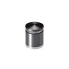 1'' Diameter X 3/4'' Barrel Length, Aluminum Rounded Head Standoffs, Titanium Anodized Finish Easy Fasten Standoff (For Inside / Outside use) [Required Material Hole Size: 7/16'']