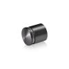 1'' Diameter X 3/4'' Barrel Length, Aluminum Rounded Head Standoffs, Titanium Anodized Finish Easy Fasten Standoff (For Inside / Outside use) [Required Material Hole Size: 7/16'']