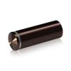 1'' Diameter X 2-1/2 Barrel Length, Aluminum Rounded Head Standoffs, Bronze Anodized Finish Easy Fasten Standoff (For Inside / Outside use) [Required Material Hole Size: 7/16'']