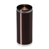 1-1/4'' Diameter X 2-1/2'' Barrel Length, Aluminum Rounded Head Standoffs, Bronze Anodized Finish Easy Fasten Standoff (For Inside / Outside use) [Required Material Hole Size: 7/16'']