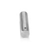 1/2'' Diameter x 2'' Barrel Length, Aluminum Glass Standoff Clear Anodized Finish (Indoor or Outdoor Use) [Required Material Hole Size: 5/16'']