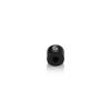 1/2'' Diameter x 1/2'' Barrel Length, Aluminum Glass Standoff Black Anodized Finish (Indoor or Outdoor Use) [Required Material Hole Size: 5/16'']