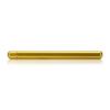 1/4'' Diameter x 3'' Length Desktop Table Standoffs (Aluminum Gold Anodized) [Required Material Hole Size: 7/32'']