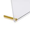 1/4'' Diameter x 3'' Length Desktop Table Standoffs (Aluminum Gold Anodized) [Required Material Hole Size: 7/32'']