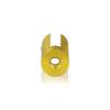 Aluminum Gold Anodized Finish Projecting Gripper, Holds Up To 1/4'' Material