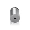 1-1/4'' Diameter X 1-3/4'' Barrel Length, Aluminum Rounded Head Standoffs, Clear Anodized Finish Easy Fasten Standoff (For Inside / Outside use) [Required Material Hole Size: 7/16'']