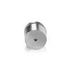 1-1/4'' Diameter X 3/4'' Barrel Length, Aluminum Rounded Head Standoffs, Shiny Anodized Finish Easy Fasten Standoff (For Inside / Outside use) [Required Material Hole Size: 7/16'']