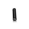 1/2'' Diameter X 2-1/2'' Barrel Length, Aluminum Rounded Head Standoffs, Black Anodized Finish Easy Fasten Standoff (For Inside / Outside use) [Required Material Hole Size: 3/8'']