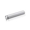 1/2'' Diameter X 2-1/2'' Barrel Length, Aluminum Rounded Head Standoffs, Clear Anodized Finish Easy Fasten Standoff (For Inside / Outside use) [Required Material Hole Size: 3/8'']