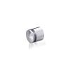 3/4'' Diameter X 1/2'' Barrel Length, Aluminum Rounded Head Standoffs, Shiny Anodized Finish Easy Fasten Standoff (For Inside / Outside use) [Required Material Hole Size: 7/16'']