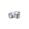 3/4'' Diameter X 1/2'' Barrel Length, Aluminum Rounded Head Standoffs, Shiny Anodized Finish Easy Fasten Standoff (For Inside / Outside use) [Required Material Hole Size: 7/16'']